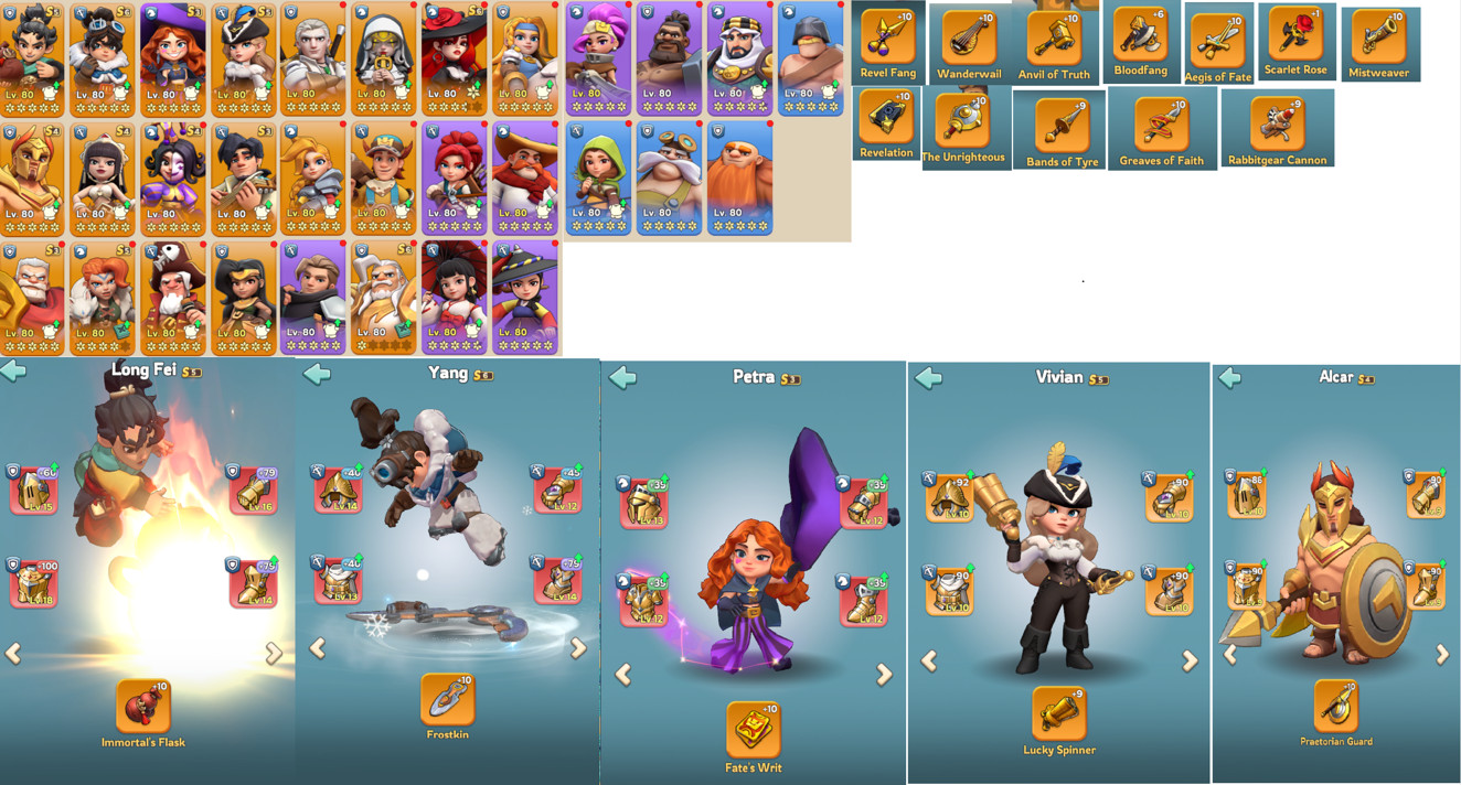 Kingshot Account VIP 12, 500k gems, 3 transfer passes, Kingdom 1**, 60 void