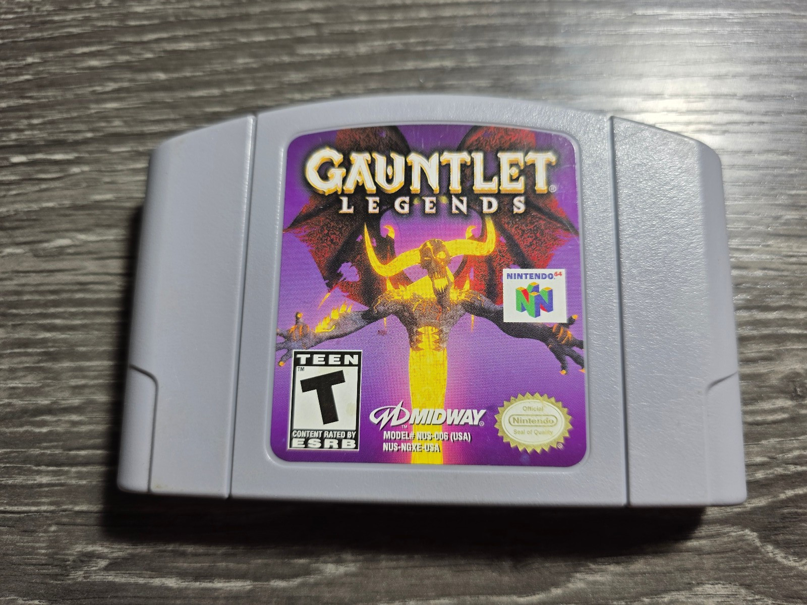 Gauntlet Legends (Nintendo 64, 1999) N64 Authentic TESTED (Broken Clip)