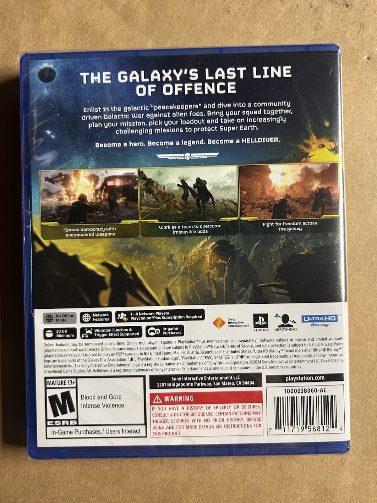 Helldivers 2: PlayStation 5 PS5 Brand New Factory Sealed NTSC-U/C