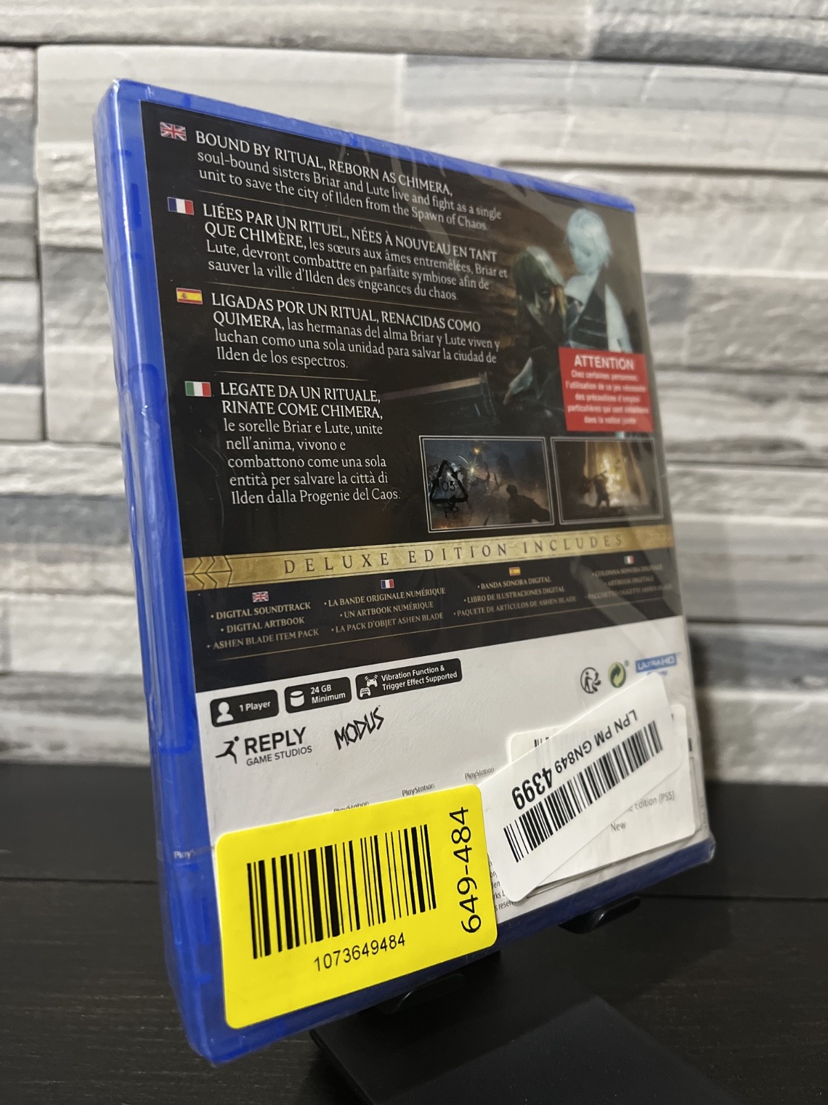 Soulstice Deluxe Edition PS5 Sealed – PEGI 16 EU – Corner Damage (See Photos)