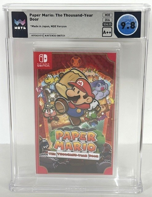 Paper Mario: The Thousand-Year Door Nintendo Switch WATA Graded 9.8 A++