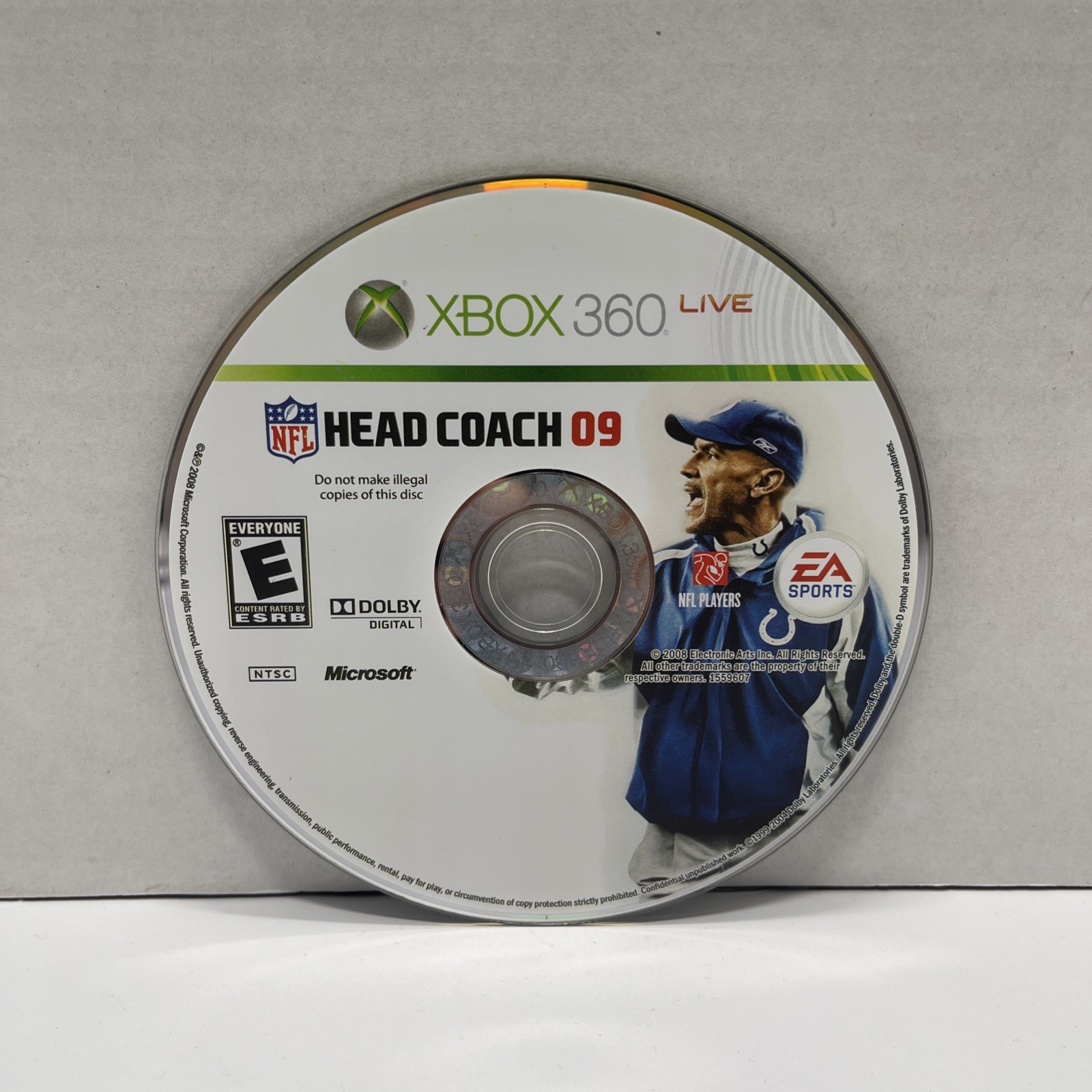 NFL Head Coach 09 Microsoft Xbox 360 Football Tested Working