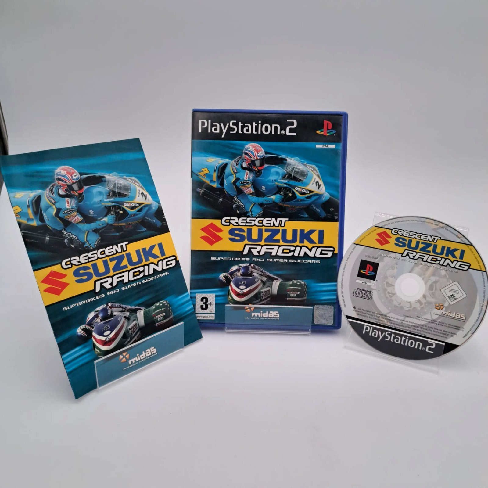 Crescent Suzuki Racing PS2 PlayStation 2 Complete Multilingual PAL ITA + EU 🎮✨
