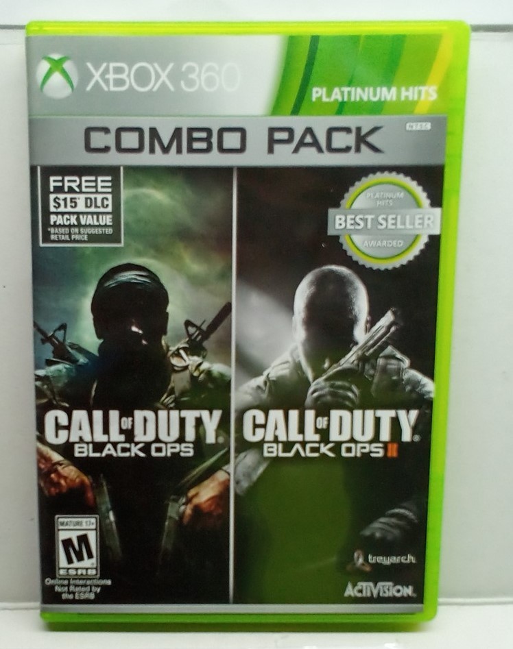 Call of Duty: Black Ops 1 & 2 (Xbox 360, 2015) Complete Tested Working Free Ship