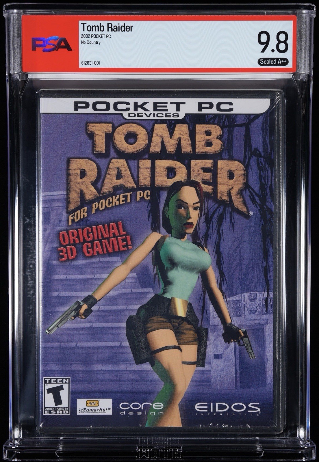 Tomb Raider – Pocket PC, 2002, Graded PSA 9.8 A++ , Very Rare, Mint