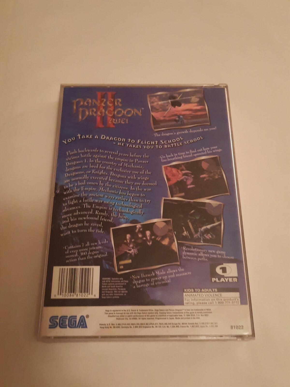 Panzer Dragoon II Zwei(Sega Saturn, 1996)Gd condition*READ DESCRIPTION*U.S Buyer