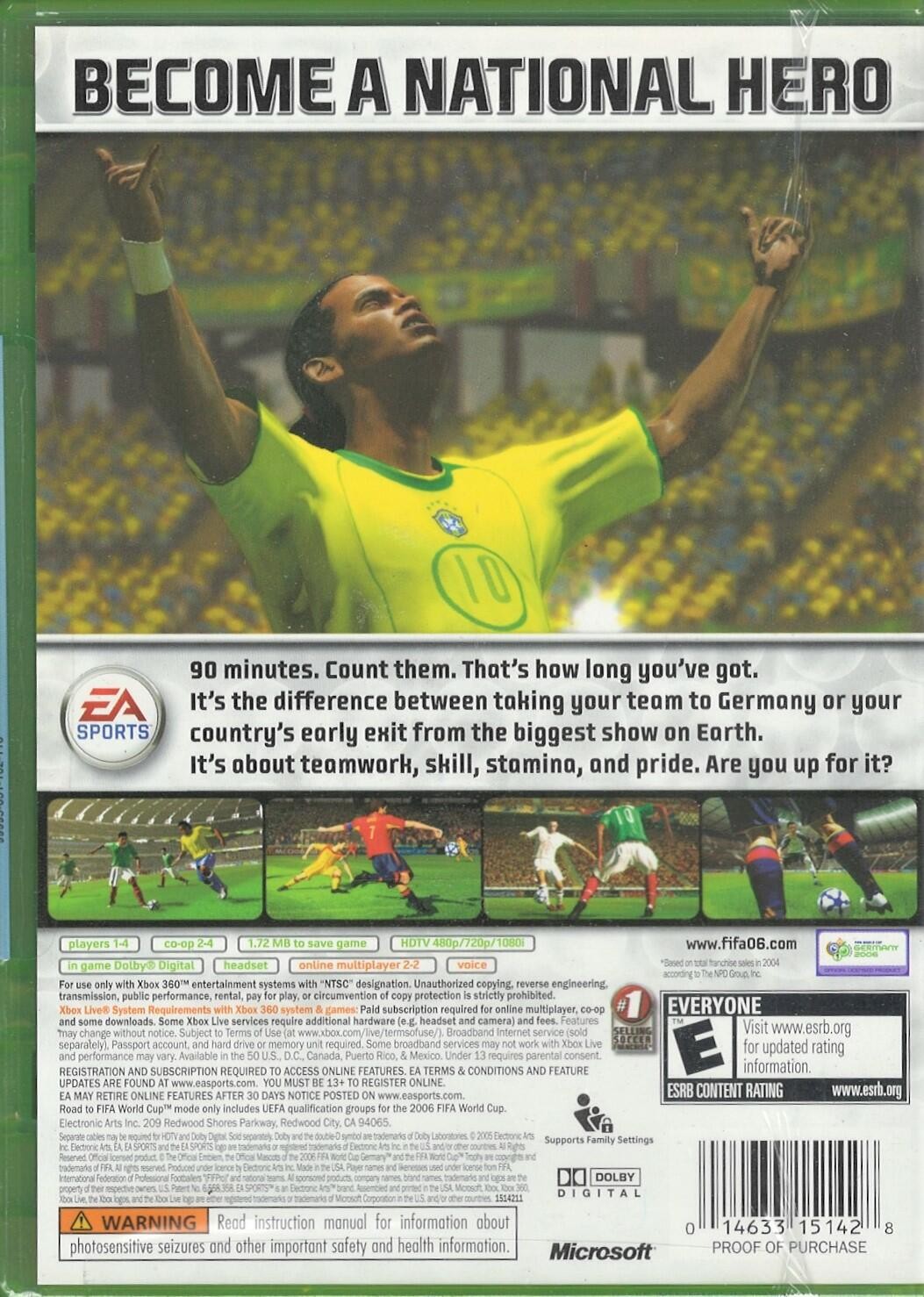 FIFA Soccer 2006 Xbox 360 (Brand New Factory Sealed US Version) Xbox 360