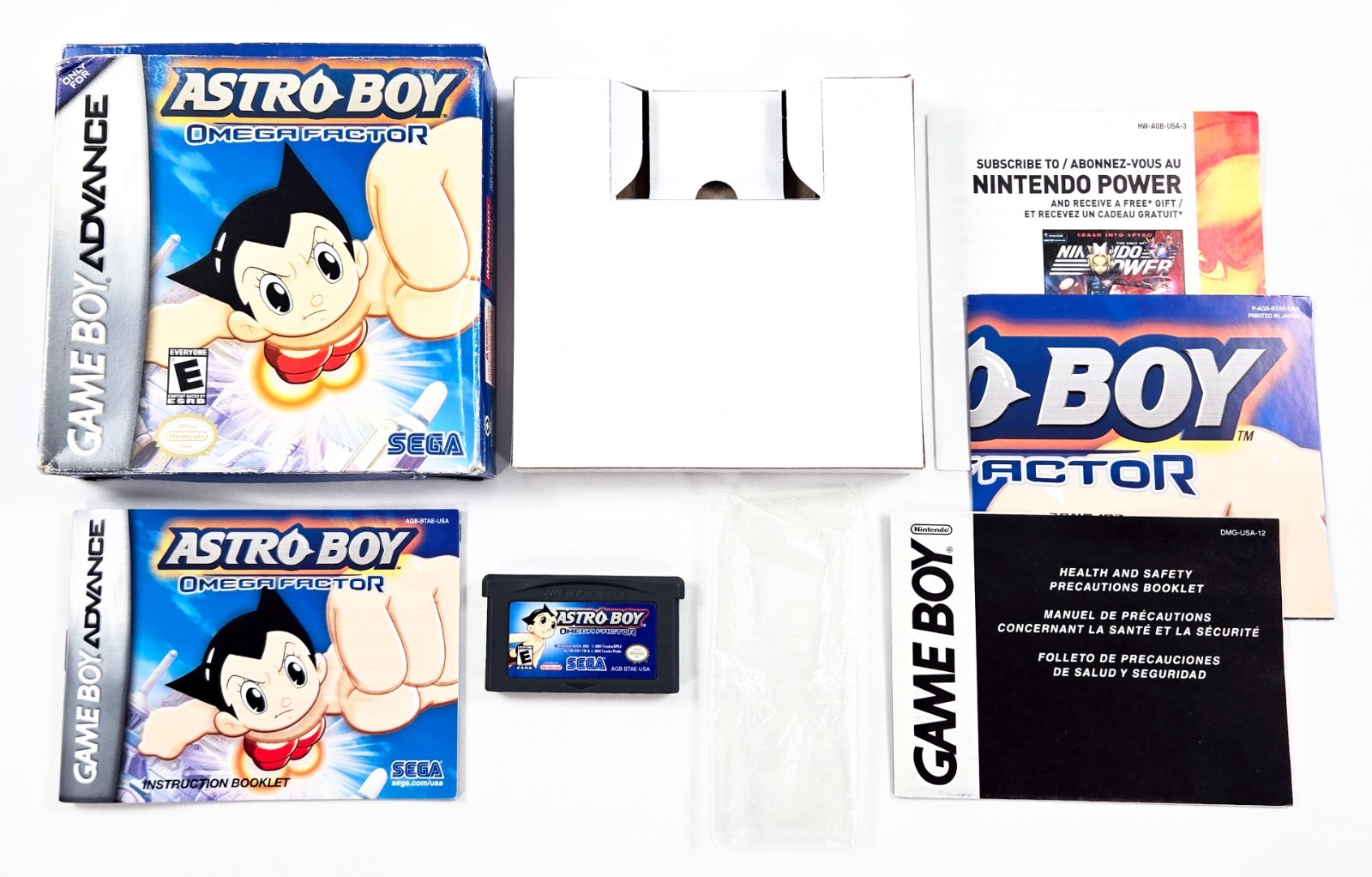 ASTRO BOY OMEGA FACTOR COMPLETE CIB 2004 Authentic Nintendo Game Boy Advance GBA