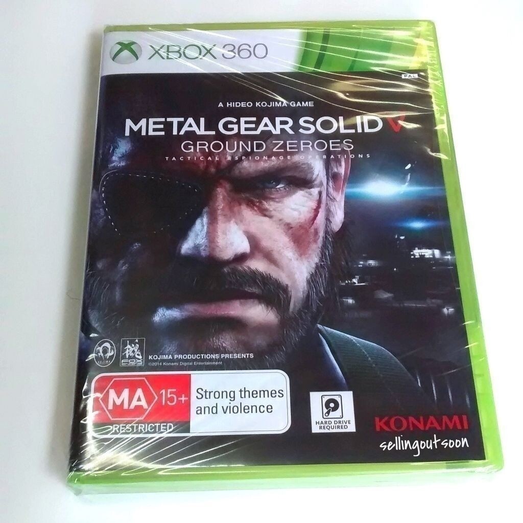 Metal Gear Solid V: Ground Zeroes Xbox 360 NEW RARE SEALED OZI Pre Phantom Pain