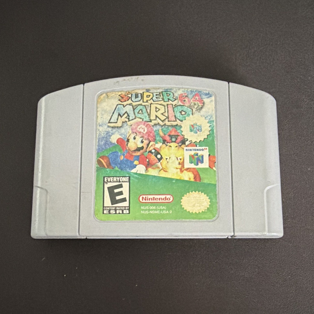 Nintendo Super Mario 64 N64 Cartridge Yellow Label NTSC-U/C E Super Mario Series