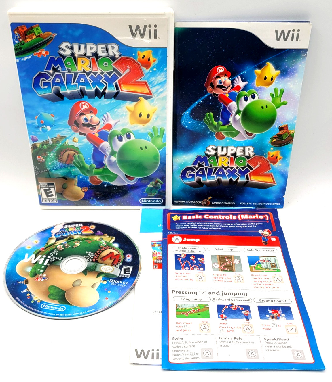 Super Mario Galaxy 2 (Nintendo Wii, 2010) CIB COMPLETE IN BOX