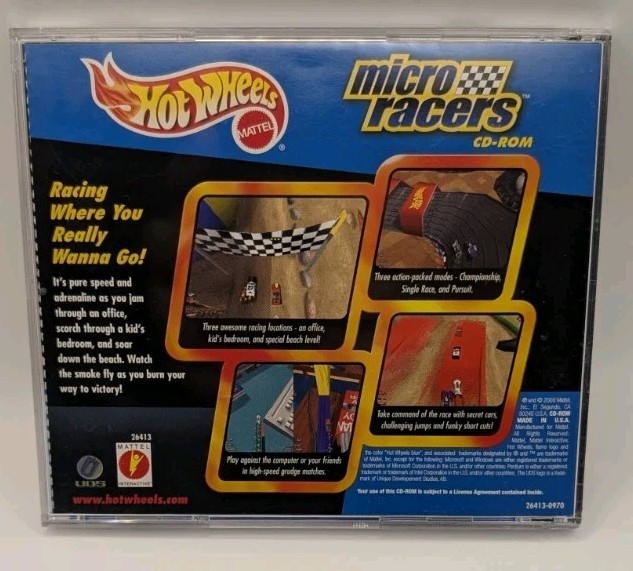 Hot Wheels: Micro Racers CD-ROM (PC, 2000)
