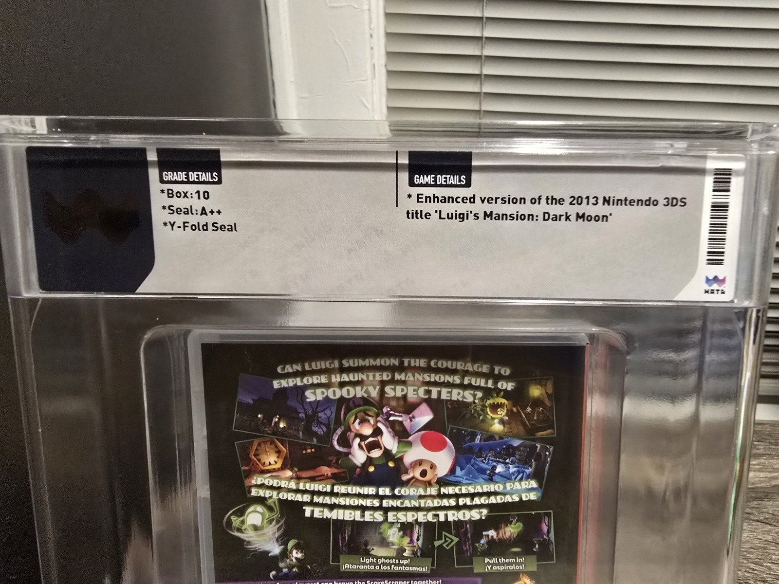 Luigi’s Mansion 2 HD – Nintendo Switch – WATA Graded 10 A++, 1st Print