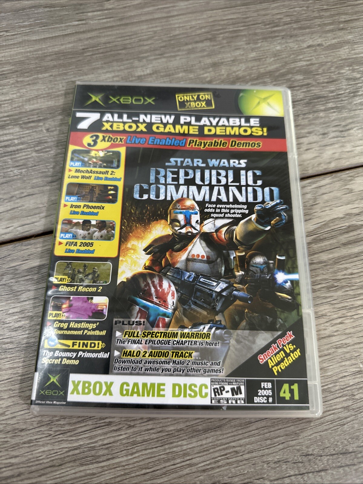Official Xbox Magazine Demo Disc # 41 Xbox 2005 CIB Hard case