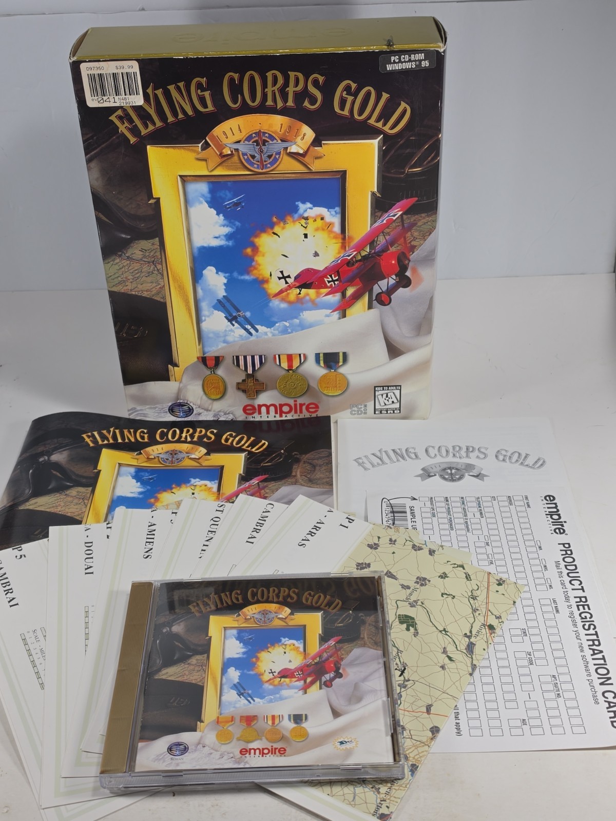 Flying Corps Gold (1997) Vintage PC CD-ROM Game – Empire Interactive – Complete