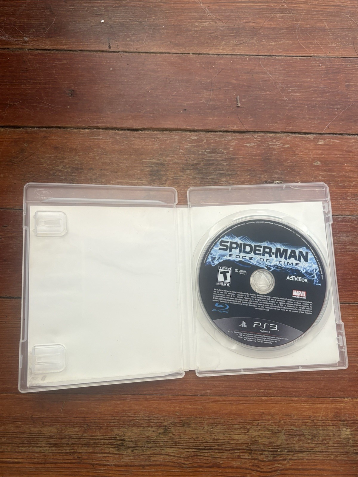 Spider-Man Edge of Time Video Game for PlayStation 3 No Manual PS3