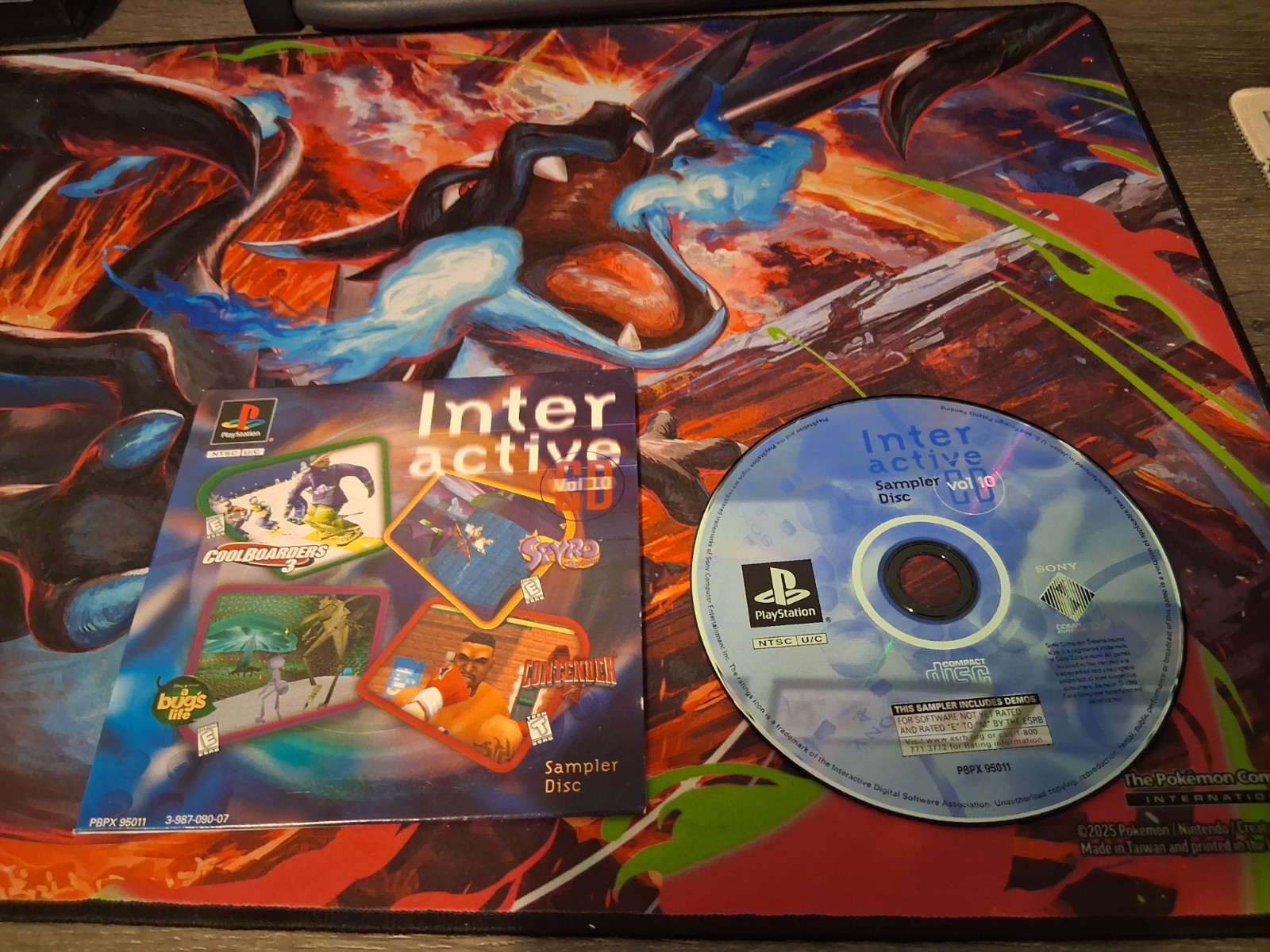 Interactive CD Vol 10 Sampler Disc PlayStation 1 PS1 Tested Disc + Sleeve