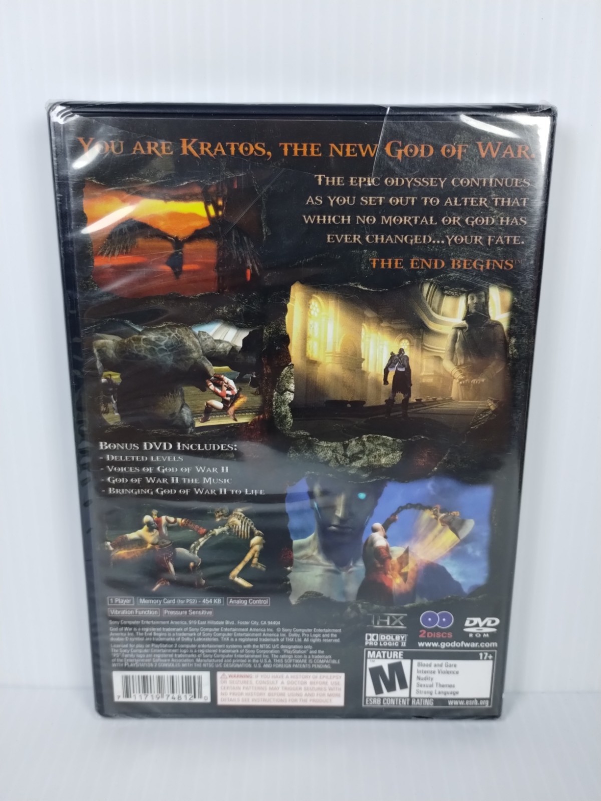 God of War II (Sony PlayStation 2) Brand New Sealed See Pictures Free Shipping