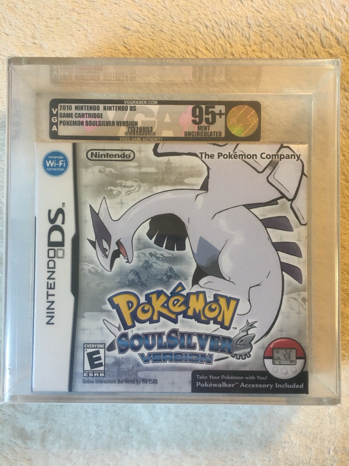 New Sealed Pokemon SoulSilver Version Big Box Nintendo DS VGA Graded 95+ Mint