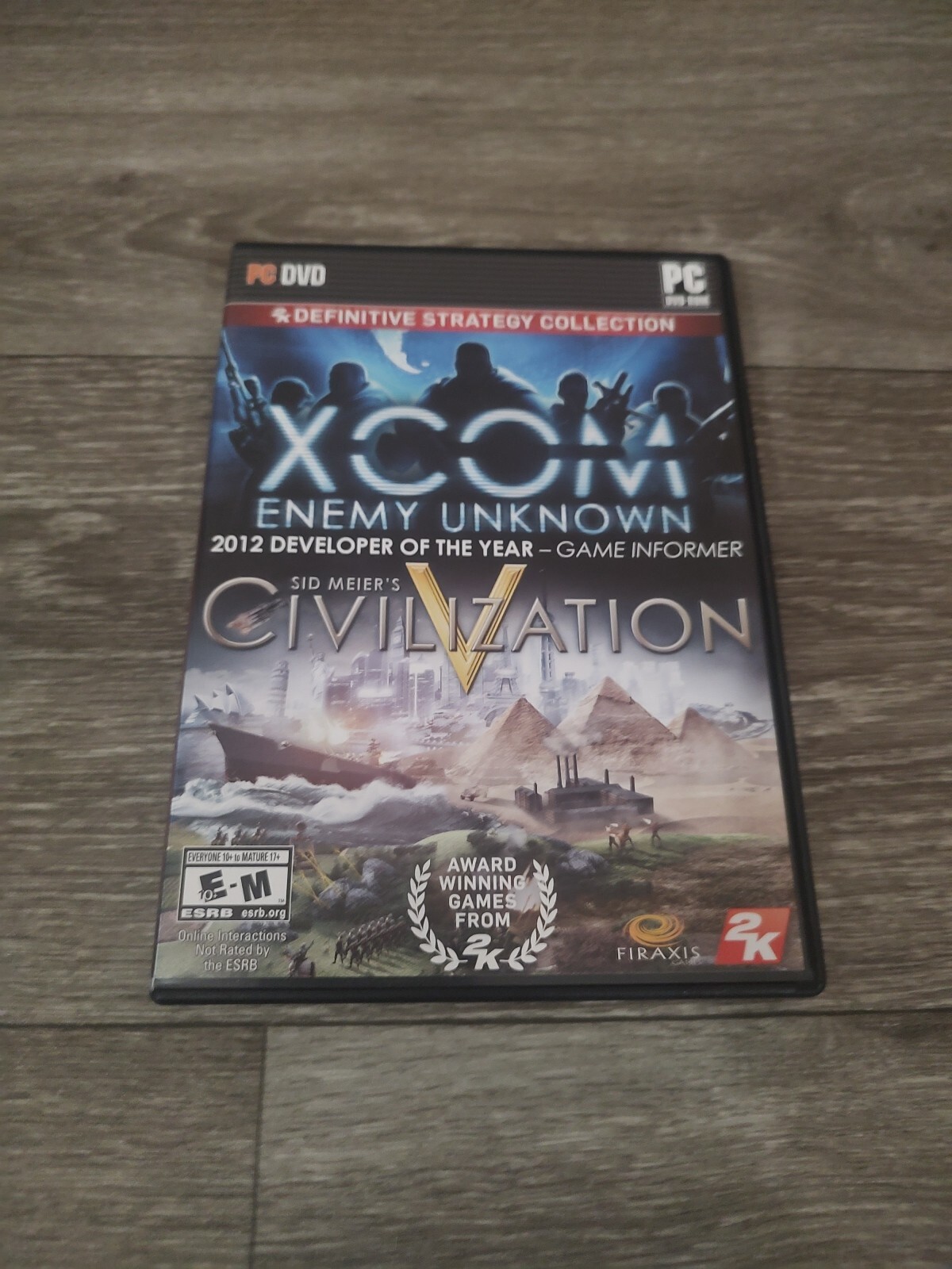 XCom Enemy Unkown/ Civilization V 2K Definitive Strategy Collection (PC, 2013)