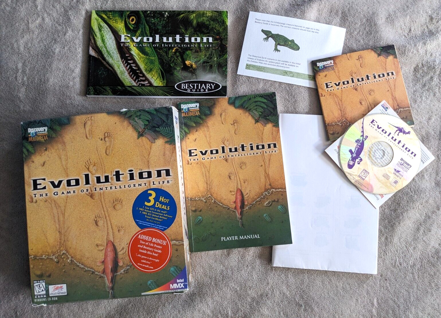 EVOLUTION: The Game of Intelligent Life Discovery Windows 95 CD-Rom PC Game 1997