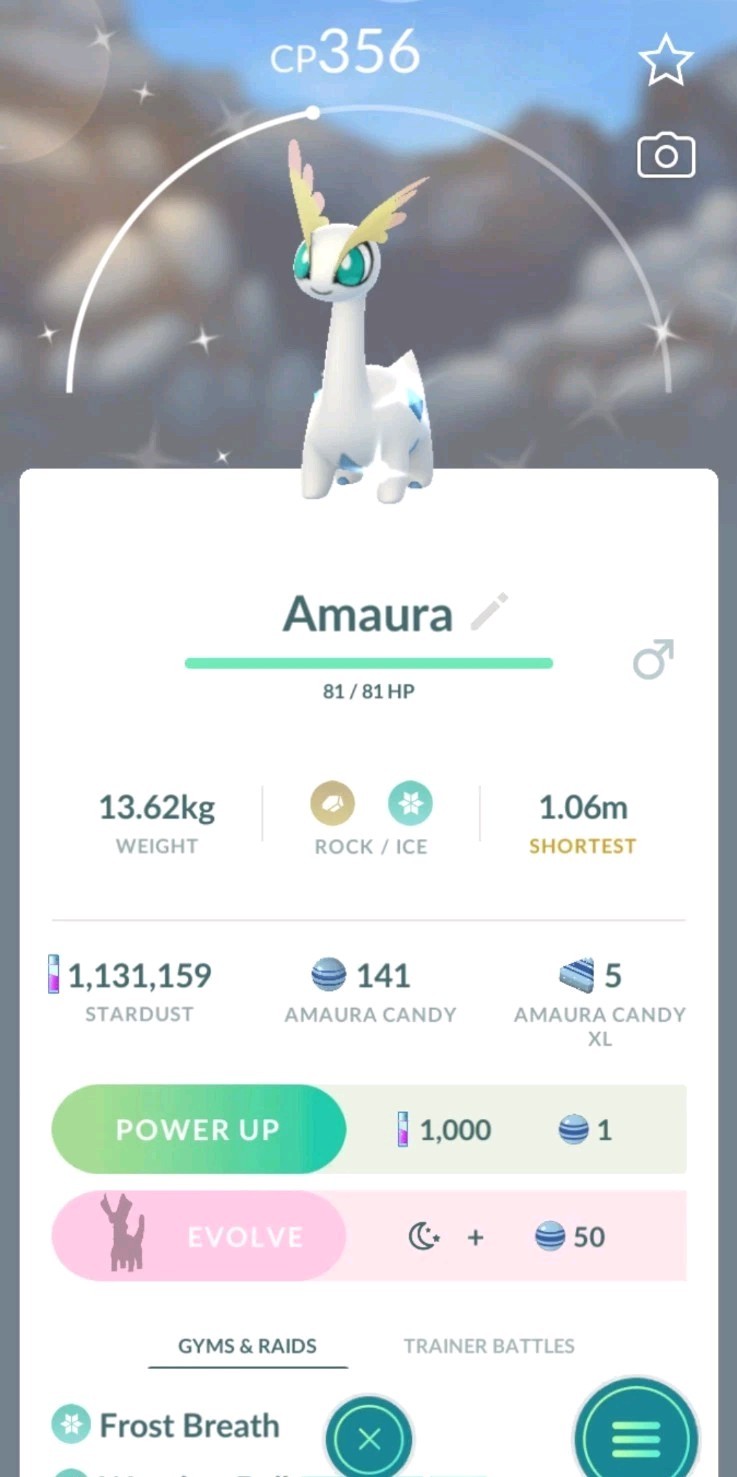 ✨️Pokémon Go Shiny Amaura✨️