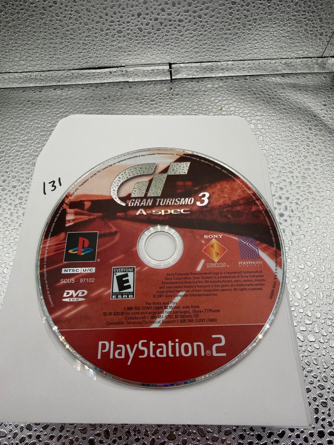 Gran Turismo 3 A-spec PlayStation 2 Video Game Racing Simulation NTSC