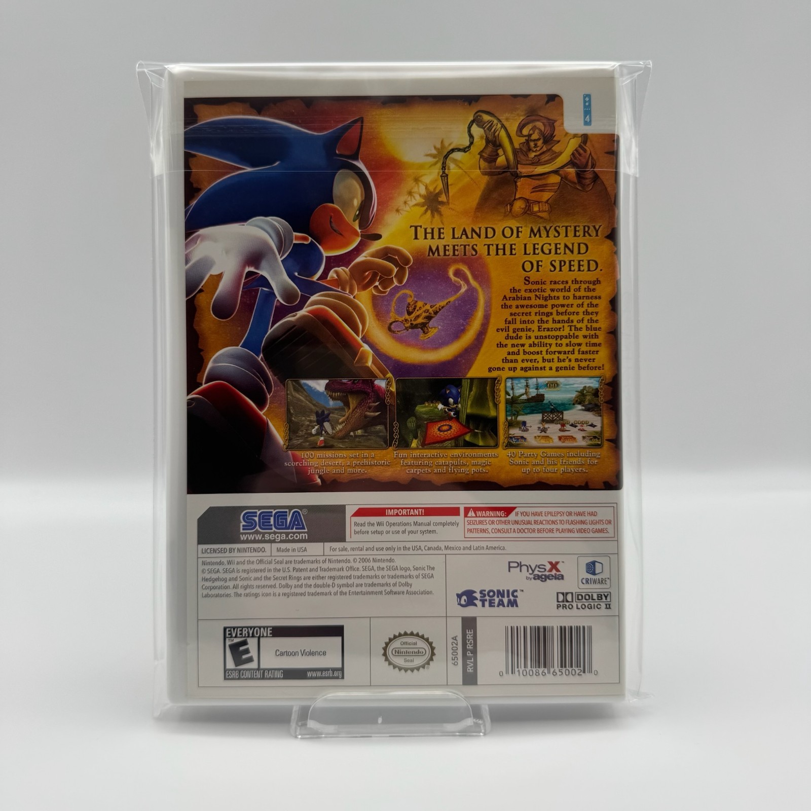 Sonic And The Secret Rings Nintendo Wii Refurbished 1 Year Warranty