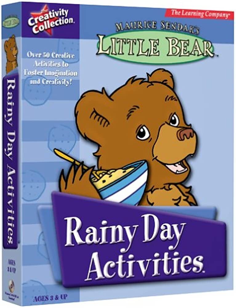 Rainy Day Activities Little Bear (PC CD-ROM, 2001) AGES 3 & UP – Computer Game
