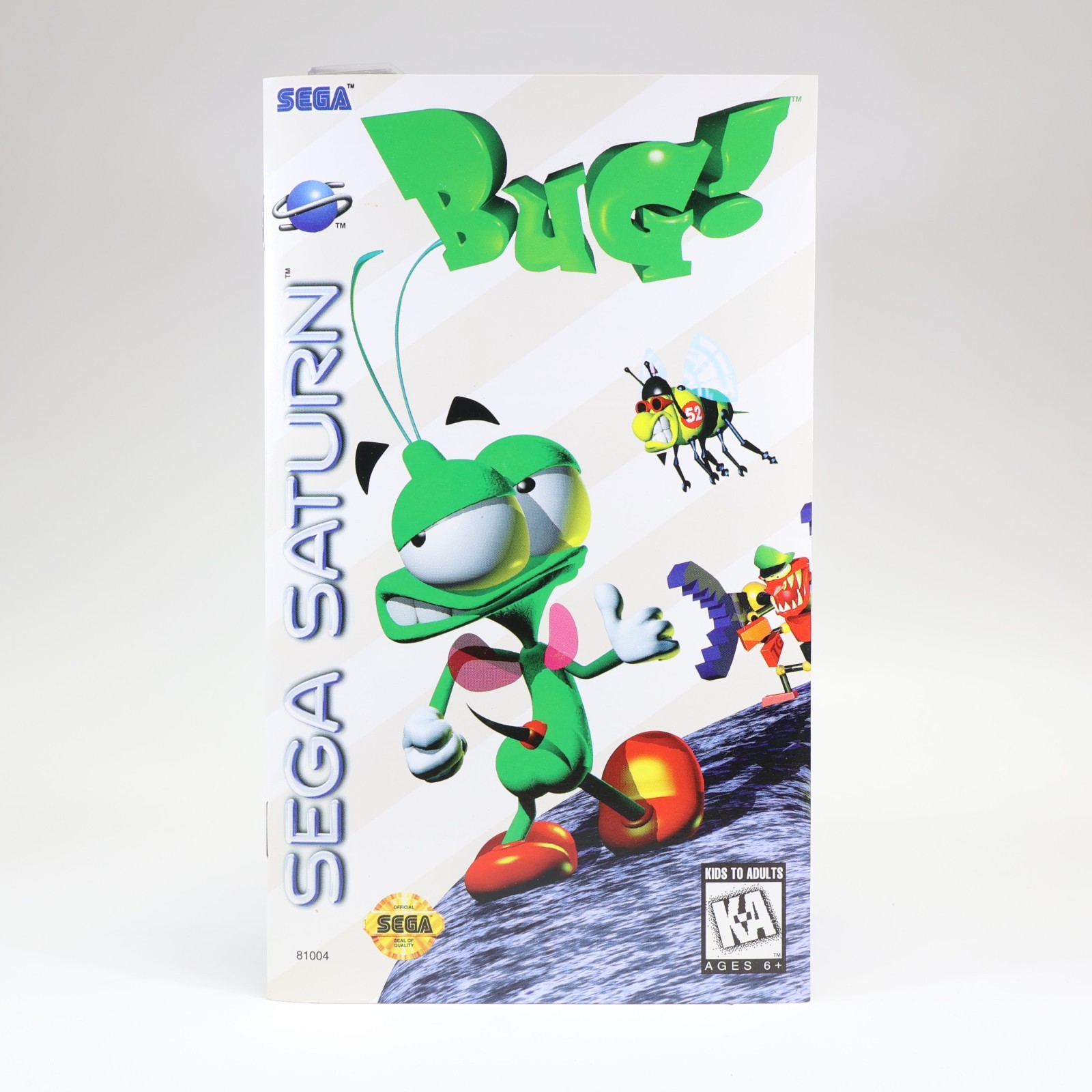 Bug (Sega Saturn) Case and Manual Only – Authentic Acceptable Condition