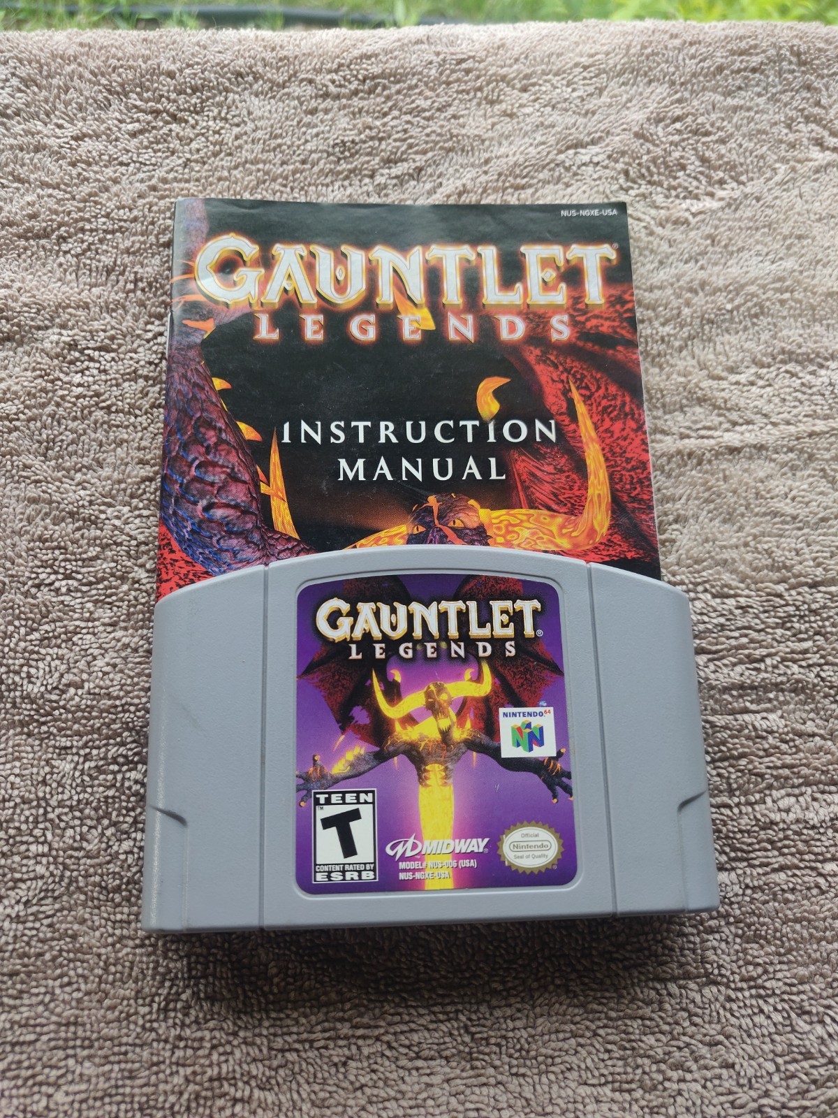 Authentic Original N64 “Gauntlet Legends” Game Manual Lot Working Nintendo 64
