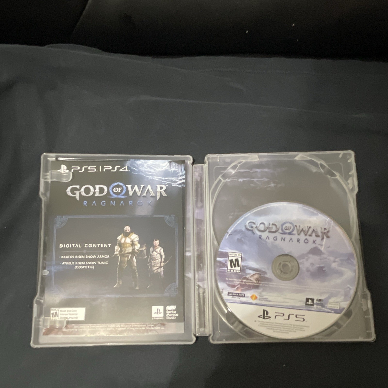 God of War Ragnarok SteelBook With Game Ps5