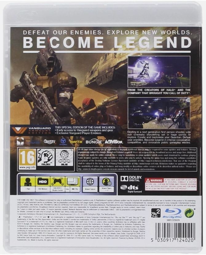 Activision Blizzard Destiny/1 Games (PS3) (PlayStation 3) – NEW