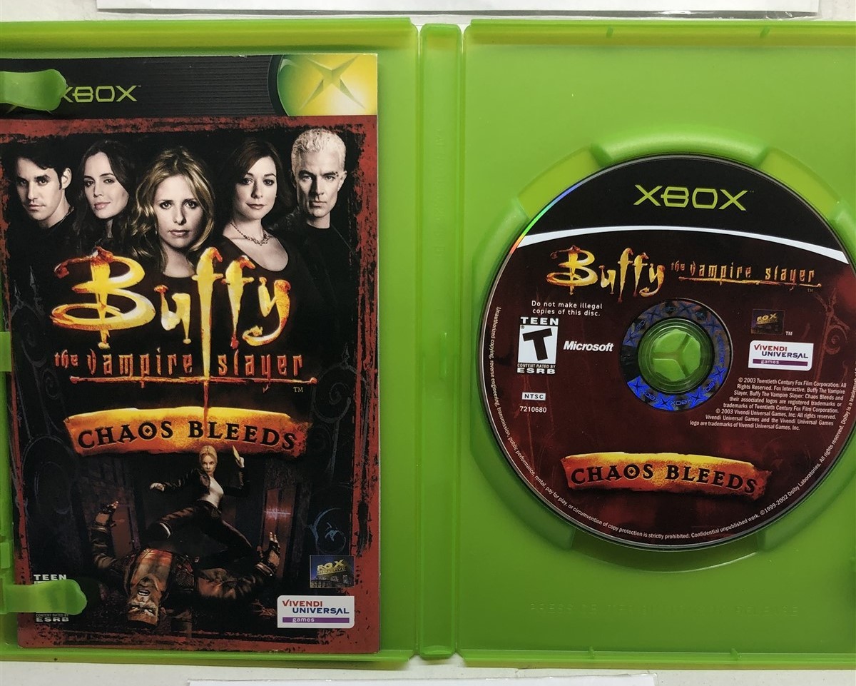 Buffy the Vampire Slayer: Chaos Bleeds (Xbox, 2003) Complete Tested Working