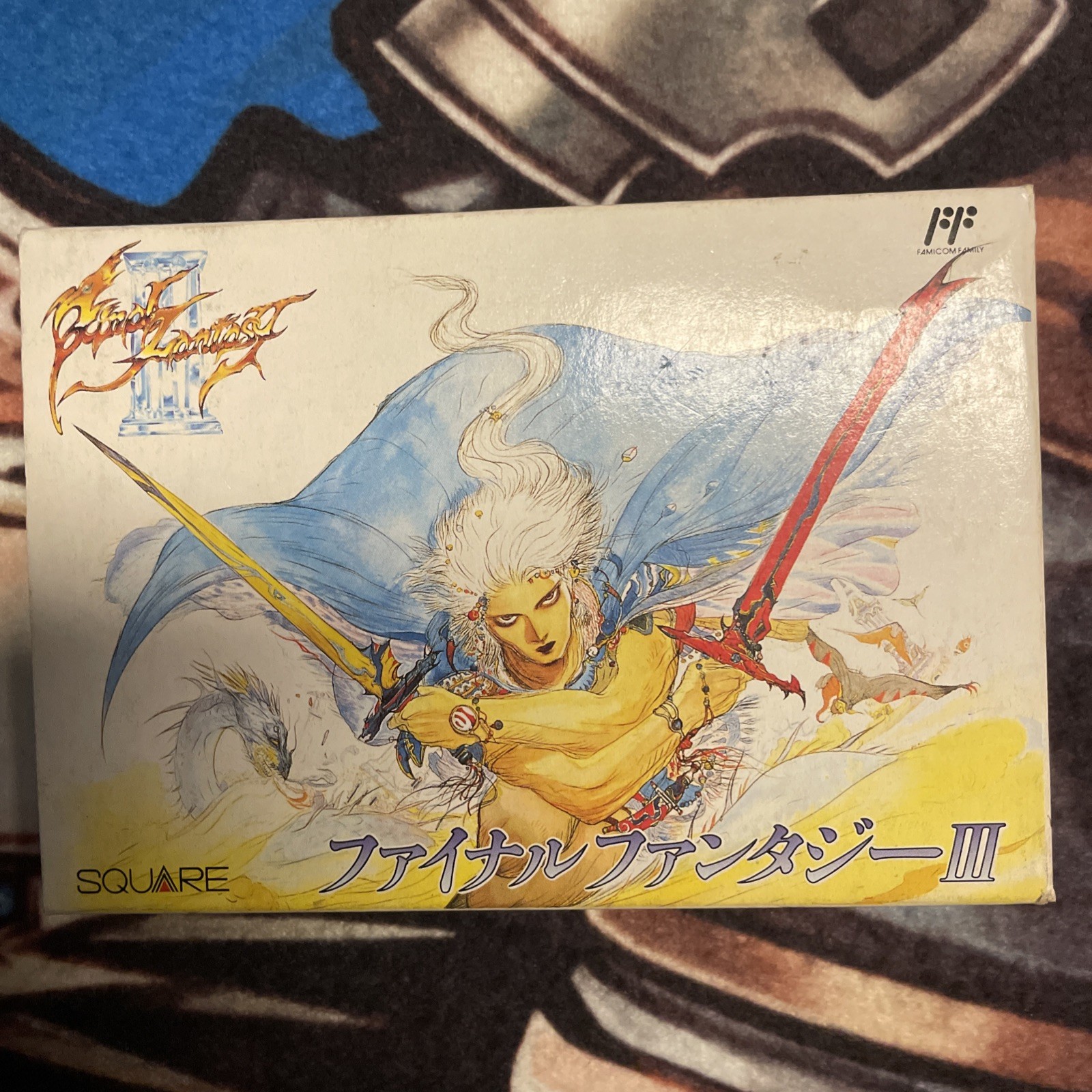 FINAL FANTASY III 3 Japan Famicom CIB with Box & Manual Japan Very Good