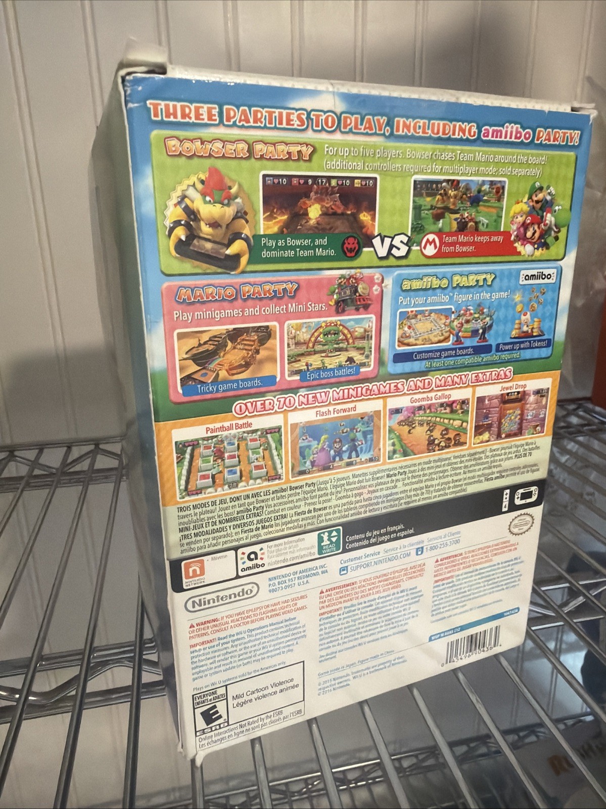 Mario Party 10 + Bowser Amiibo [Nintendo Wii U] New With Box Damage