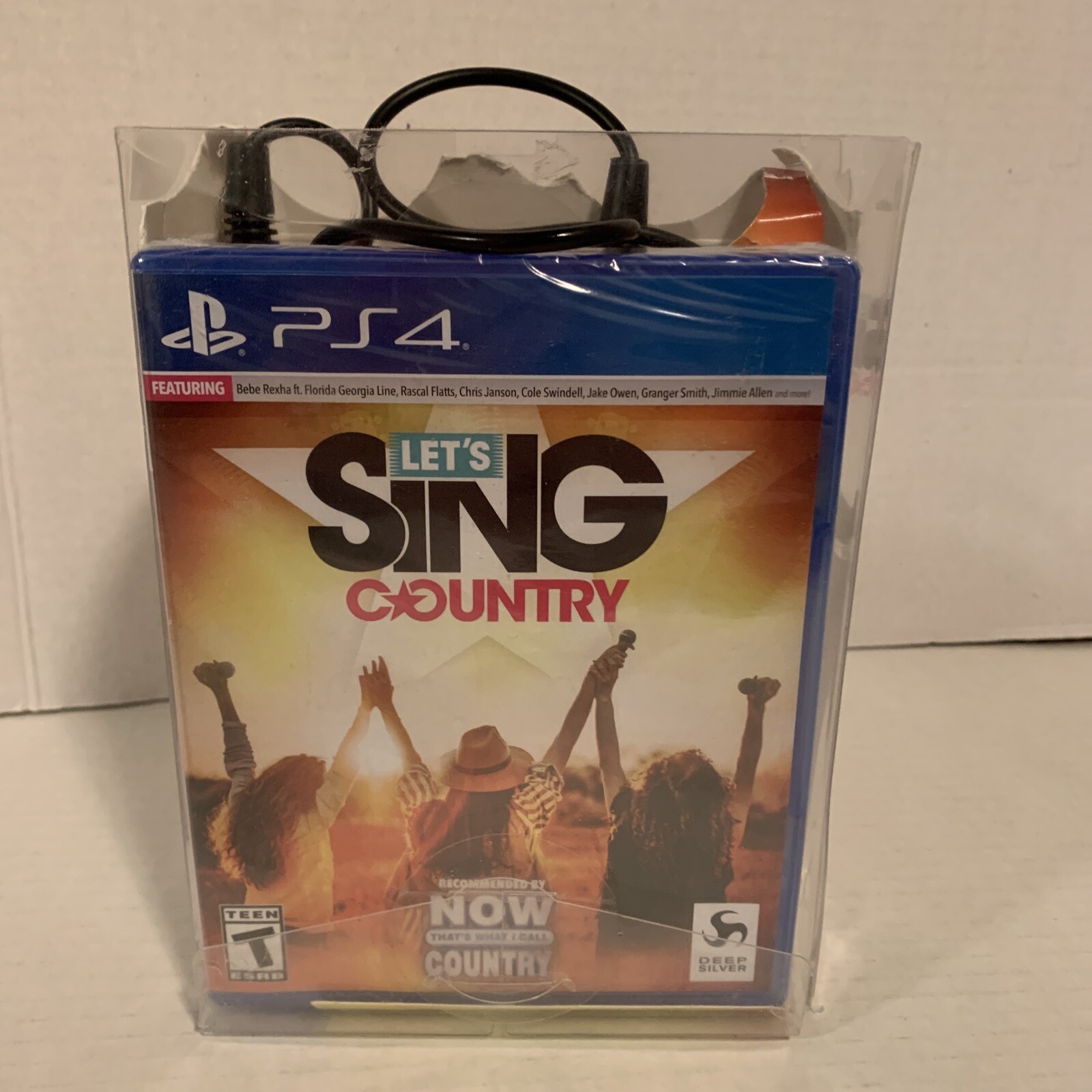Let’s Sing Country-2 Mic Bundle PS4 Brand Sealed Game / New Mics (2) – OPEN BOX*