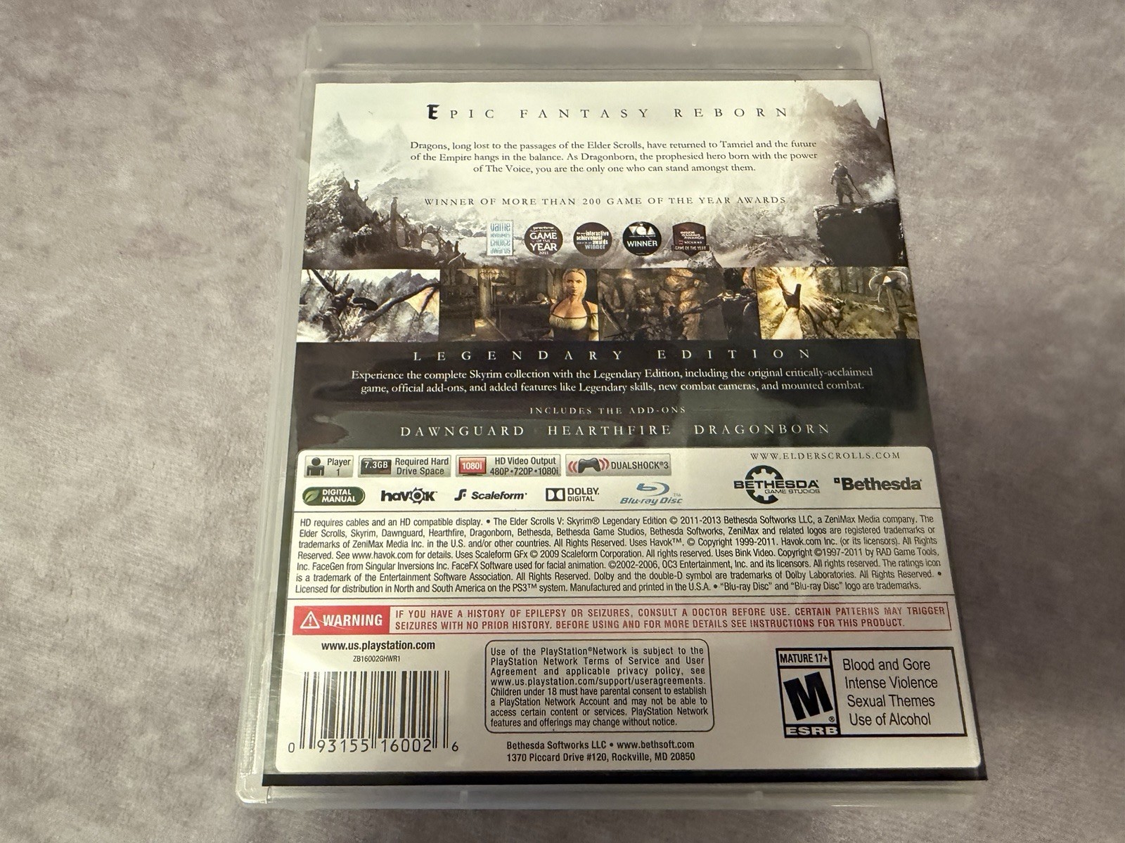 PS3 Game Lot Bethesda SKYRIM Fallout 3 Doom 3 See Images Strategy Guide