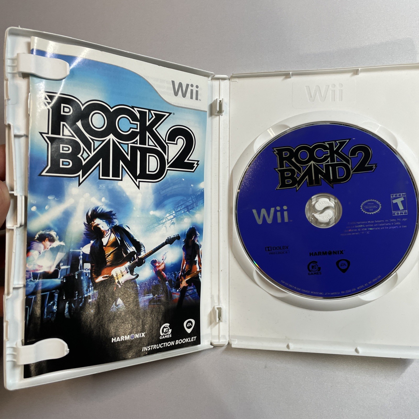 Nintendo Wii Rock Band LOT with 4 Games And Some Accessories Mostly TESTED