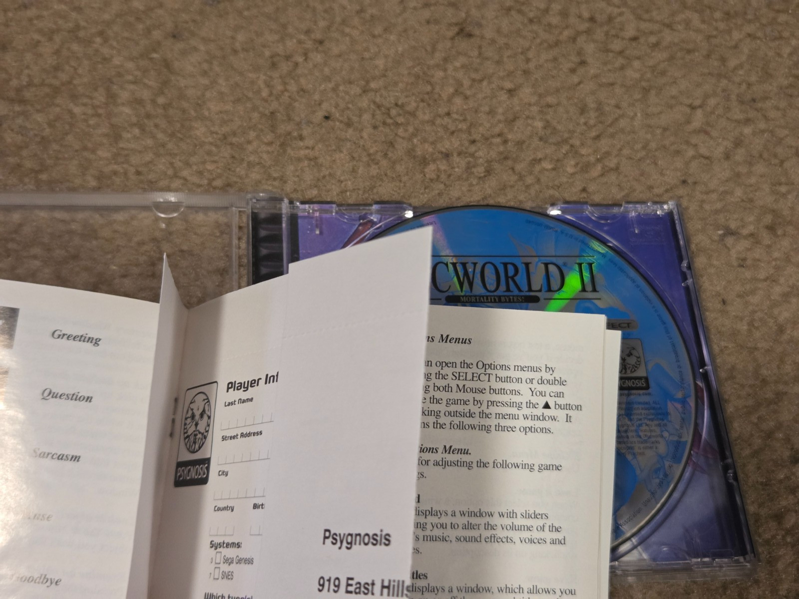 Discworld II: Mortality Bytes complete with registration cib playstation 1 ps1