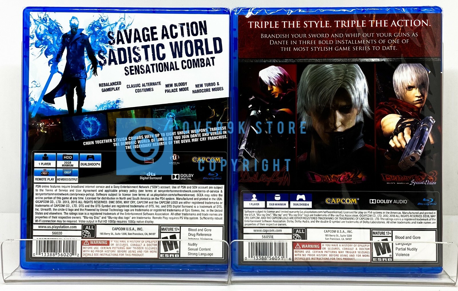 Devil May Cry Definitive Edition + Devil May Cry HD Collection – PS4 – New