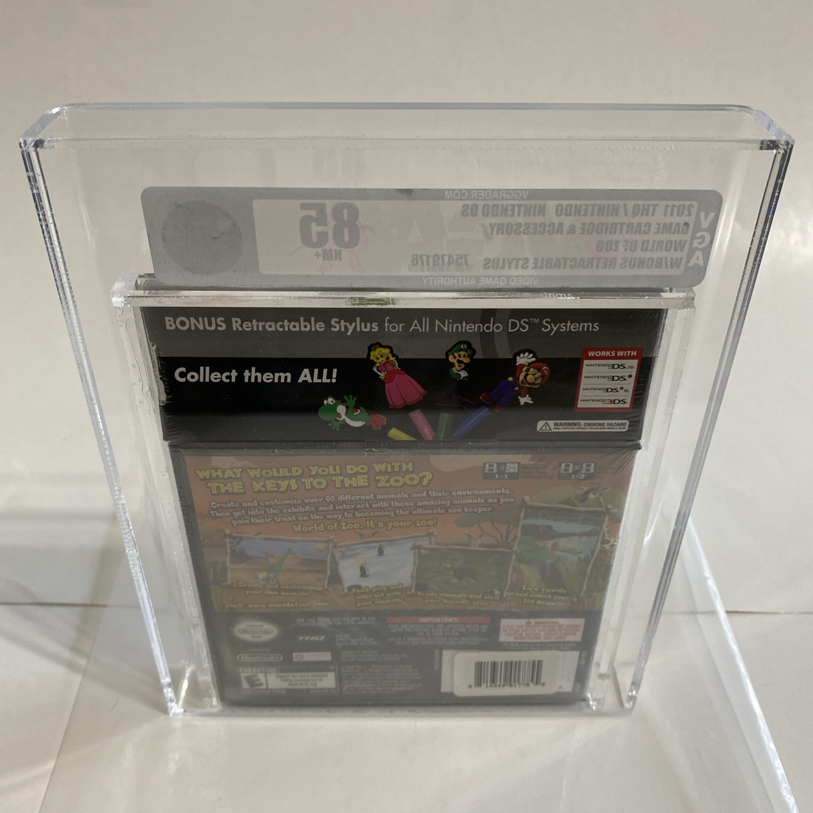 SEALED MARIO Stylus with World of Zoo NEW DS USA copy FREE shipping avail.