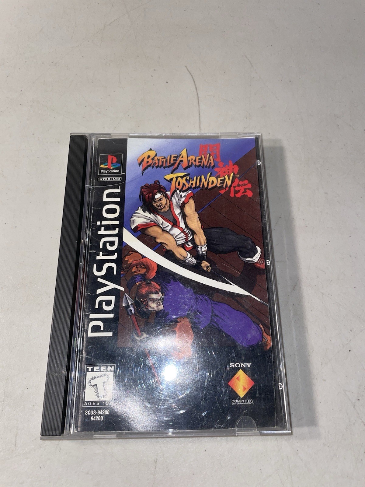 Battle Arena Toshinden (Sony PlayStation 1, 1995) LONG BOX CIB
