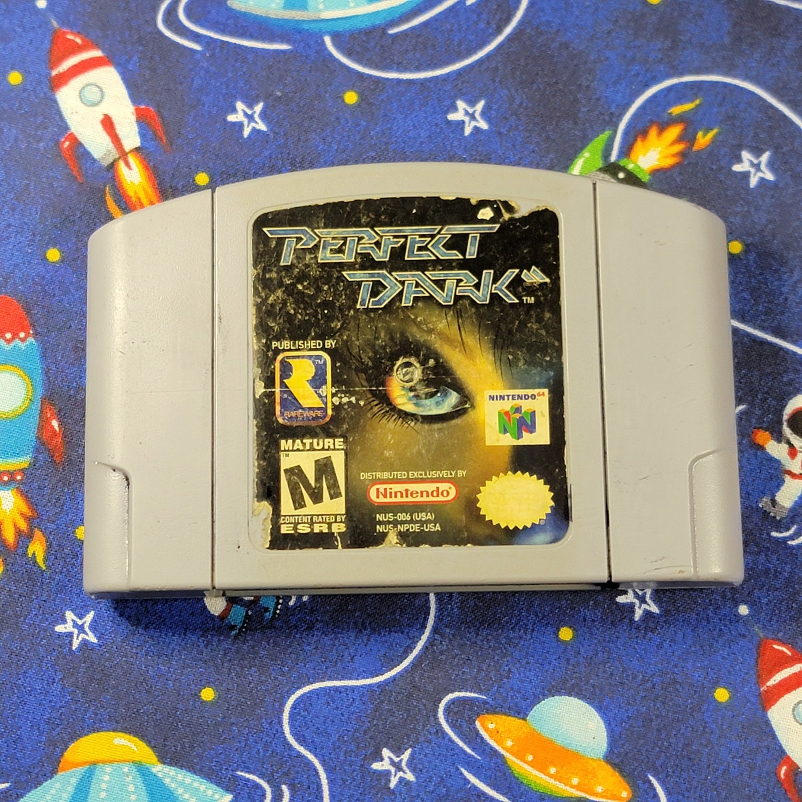 Perfect Dark (Nintendo 64 N64, 2000) Authentic Cleaned Tested Retro FPS Shooter