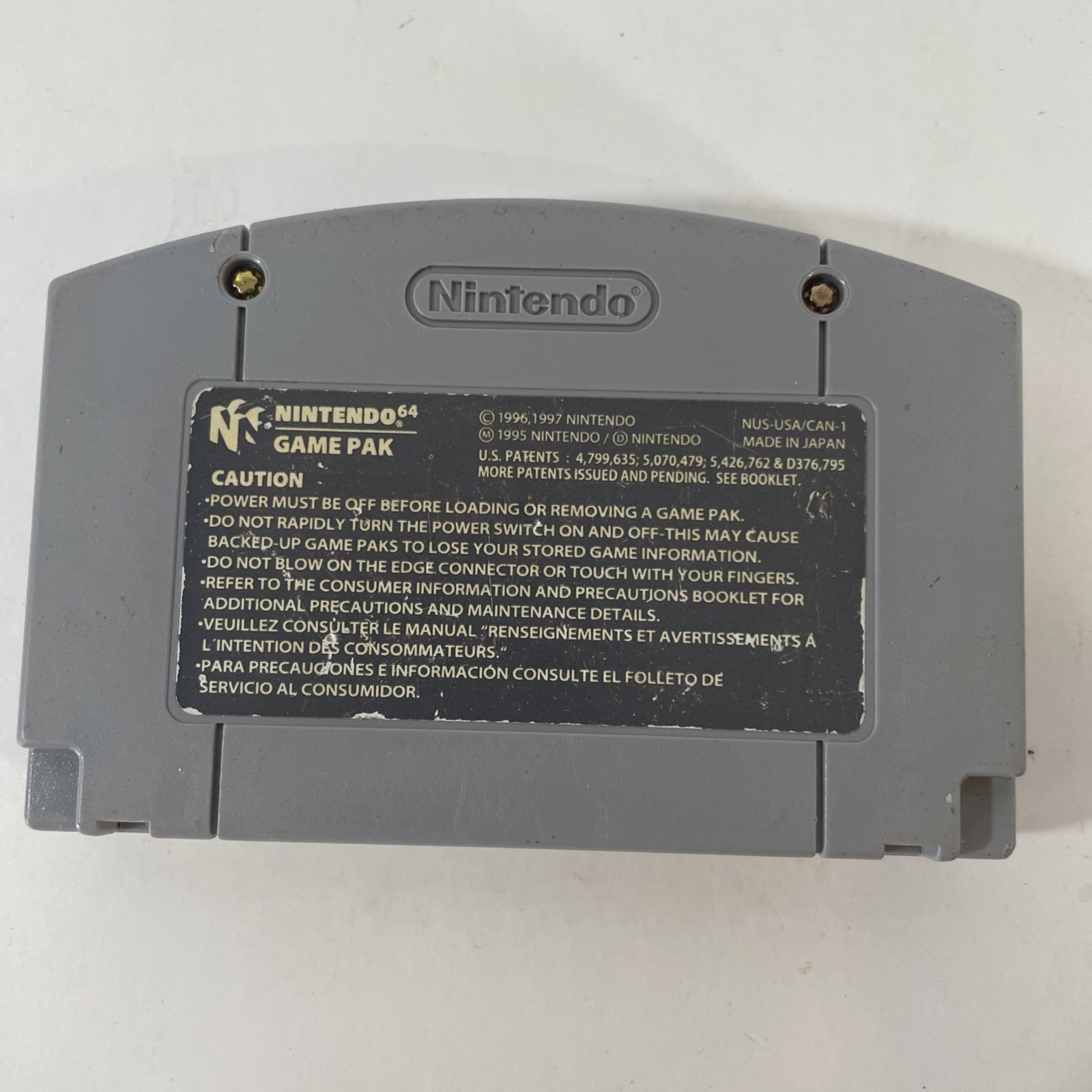 Super Mario 64 (Nintendo 64, 1996) N64 – Authentic Cartridge – Cleaned & Tested